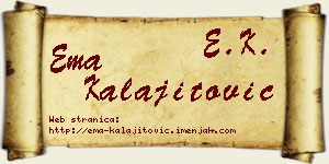 Ema Kalajitović vizit kartica